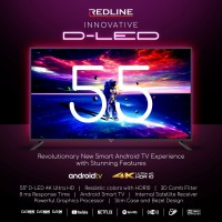 REDLINE Телевизор 55 INC ANDROID COMBO 4K ULTRA HD DVBT2/C/S2 + LAN